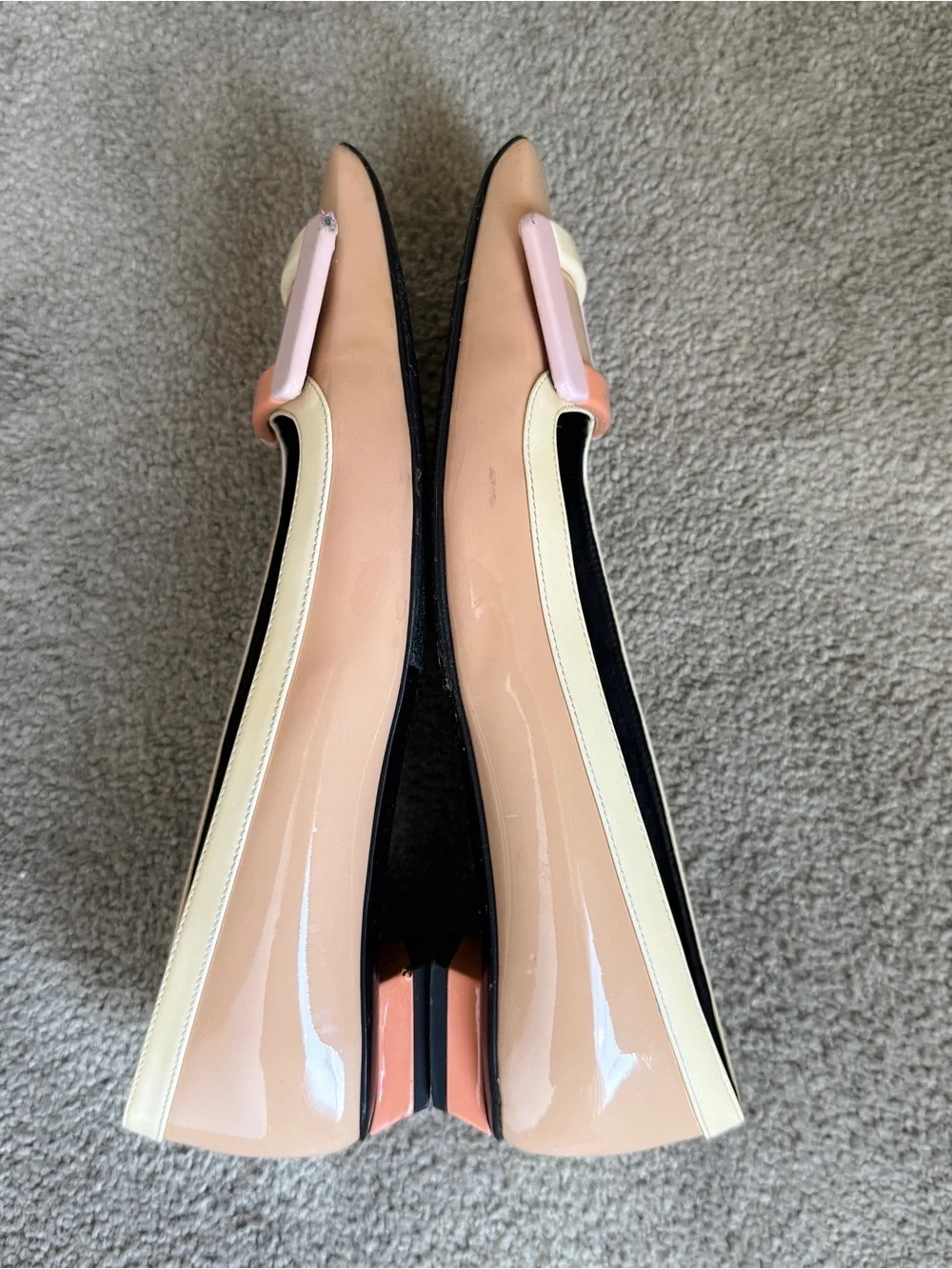 Roger Vivier Belle Vivier Patent Leather Ballerina